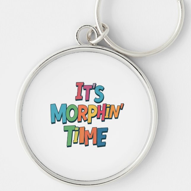 Chaveiro "É o tempo de Morphin" (Frente)