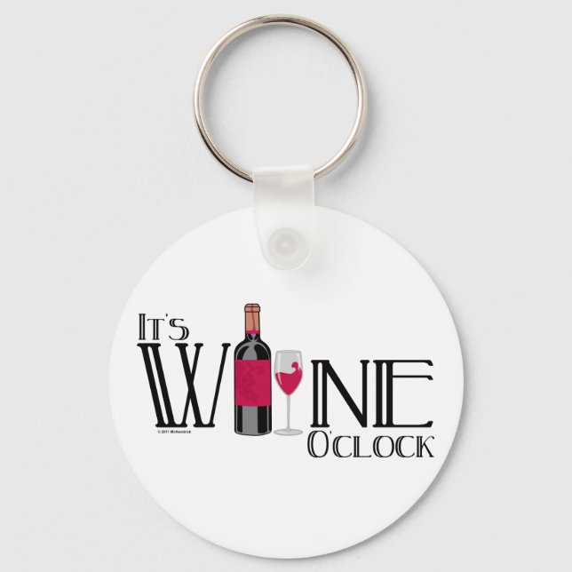 Chaveiro É o Vinho O'clock (Frente)