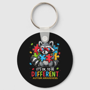 Chaveiro É Ok Ser Diferente Guaxinim Autista Conscientizaçã