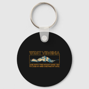Chaveiro E Para As Montanhas Eu Vou Souvenir da Virgínia Oc