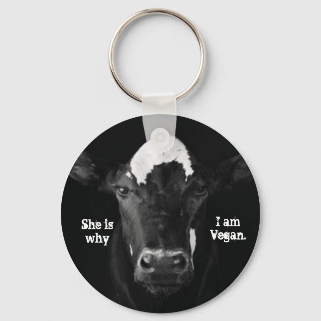 Chaveiro É por isso que sou Vegan Key Chain (Frente)