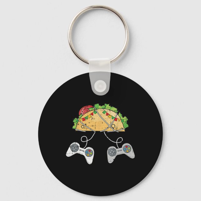 Chaveiro E Tacos Cinco De Mayo Videogame Comida Mexicano Ga (Frente)