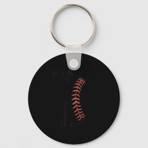 Chaveiro É Temporada Beisebol Softbol Ilustração Divertida