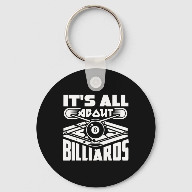 Chaveiro É tudo sobre Billiard Piscina Billiard Player Dive (Frente)