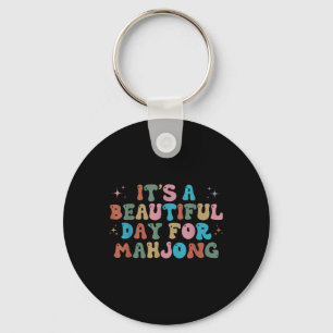 Chaveiro É Um Belo Dia Para Mahjong, Funny Mahjong Wome