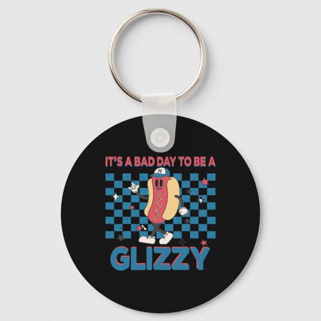 Chaveiro É um dia D para ser um Glizzy 4 de julho 1  (Frente)