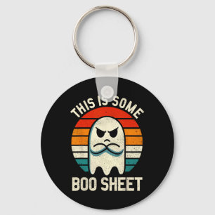 Chaveiro É Um Fantasma De Boo Folha Retro Halloween Para Ho