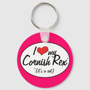 Chaveiro É um gato! Eu amo meu Rex Cornish