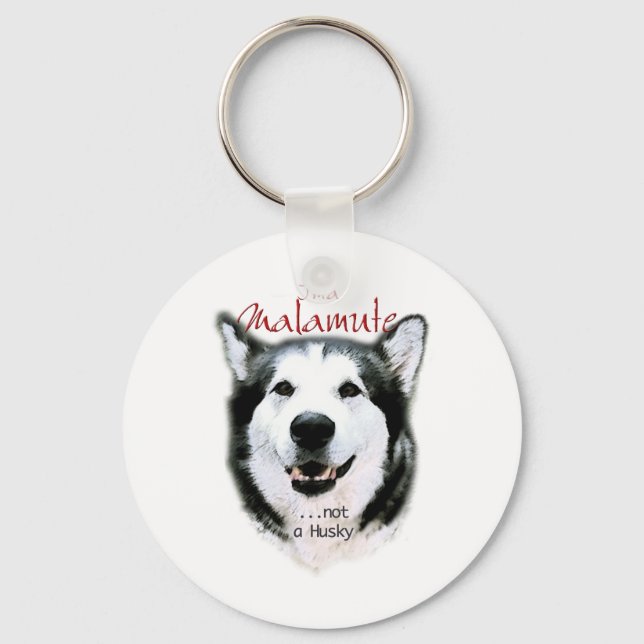 Chaveiro É um Malamute (Frente)