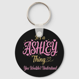 Chaveiro É Uma Coisa de Ashley Rosa Dourado Presente para M