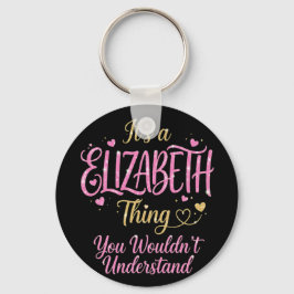 Chaveiro É Uma Coisa de Elizabeth Rosa Dourado Presente par