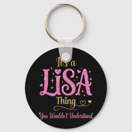 Chaveiro É Uma Coisa de Lisa Rosa Dourado Presente para Mul