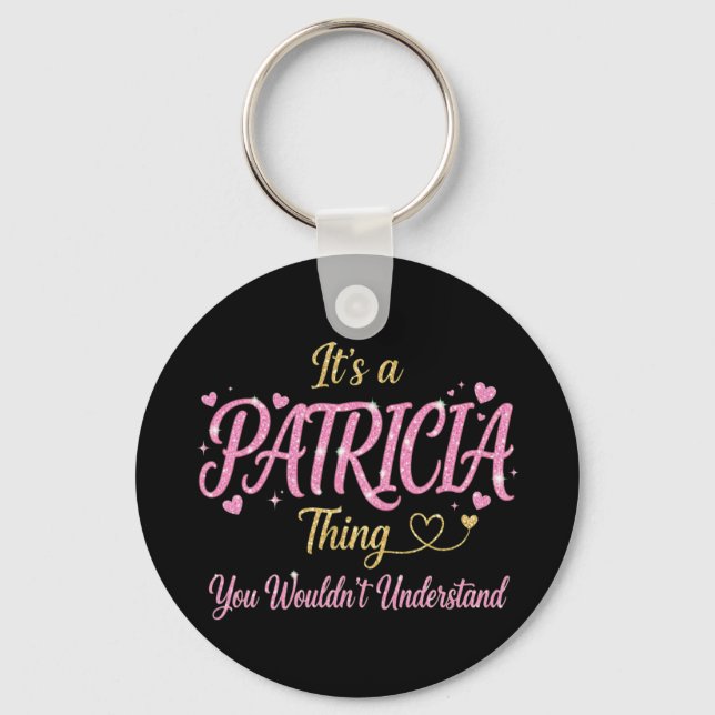 Chaveiro É Uma Coisa de Patricia Rosa Dourado Presente para (Frente)