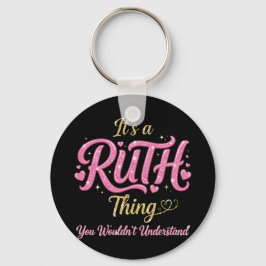 Chaveiro É Uma Coisa de Ruth Rosa Dourado Presente para Mul