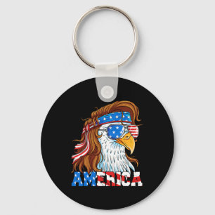 Chaveiro Eagle 4 De Julho Mullet American Flag Usa Patriot