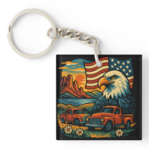 Eagle Glory Vintage Tee - Bandeira Patriótica Amer