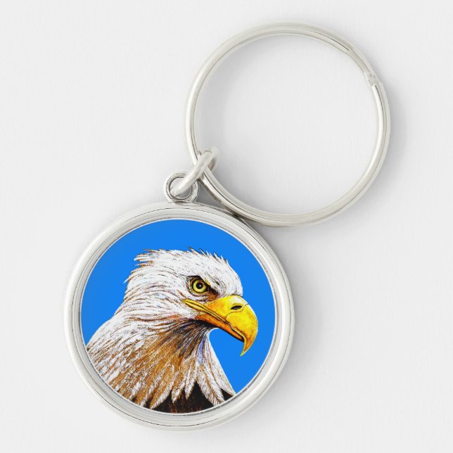 Chaveiro Eagle no azul (Frente)
