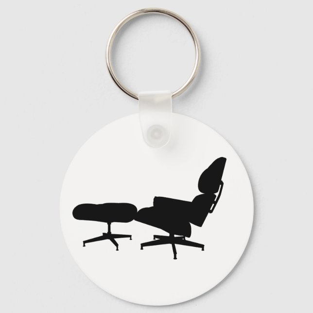 Chaveiro Eames Lounge Chair & Ottoman Keychain (Frente)