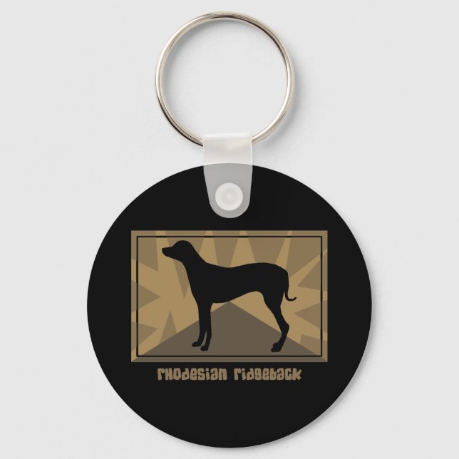 Chaveiro Earthy Rhodesian Ridgeback Keychain (Frente)