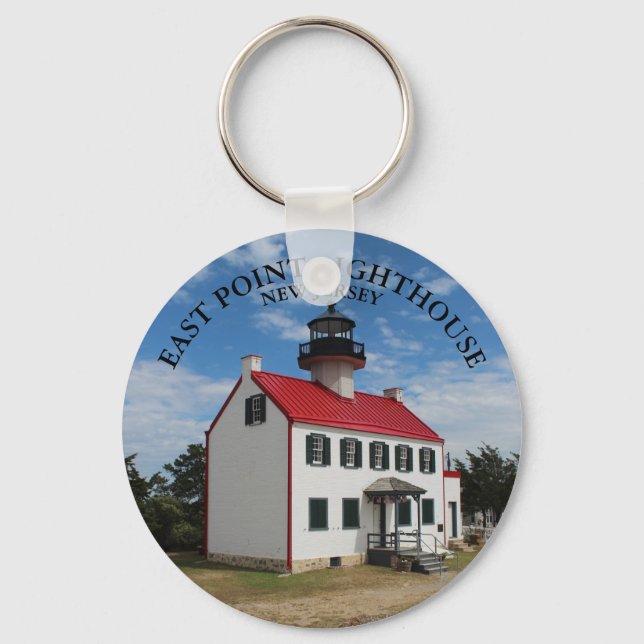 Chaveiro East Point Lighthouse, New Jersey Keyring (Frente)