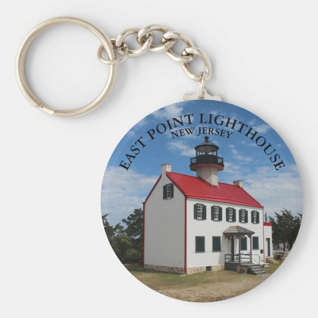 Chaveiro East Point Lighthouse, New Jersey Keyring (Frente)