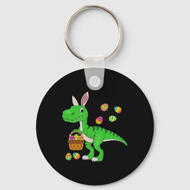 Chaveiro Easter Dinosaur Bunny Ears Easter Sket Stuffers Ki (Frente)