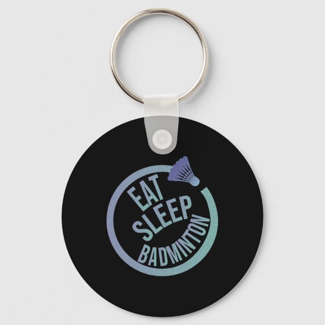 Chaveiro Eat Sleep Badminton Repetir 1 (Frente)