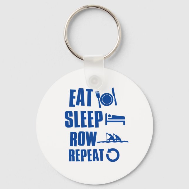Chaveiro Eat sleep row (Frente)