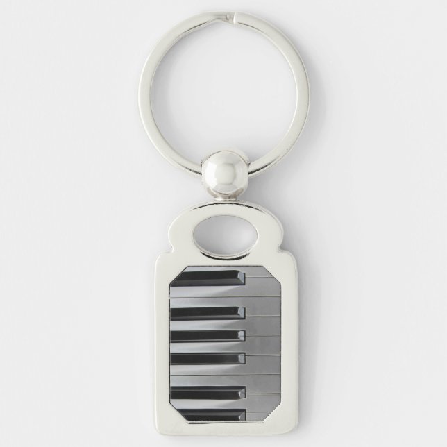 Chaveiro Ebony e Texto personalizado marfim (Frente)