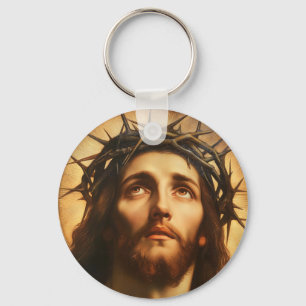 Chaveiro Ecce Homo Jesus Cristo com Coroa de Espinhos