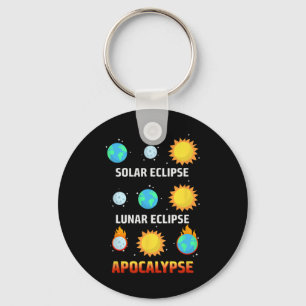Chaveiro Eclipse Lunar Apocalypse Engraçado Eclipse