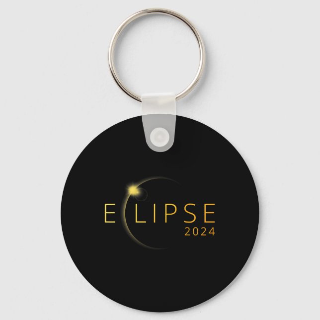 Chaveiro Eclipse Solar 2024 Eclipse Solar Total 4.08.24 5  (Frente)
