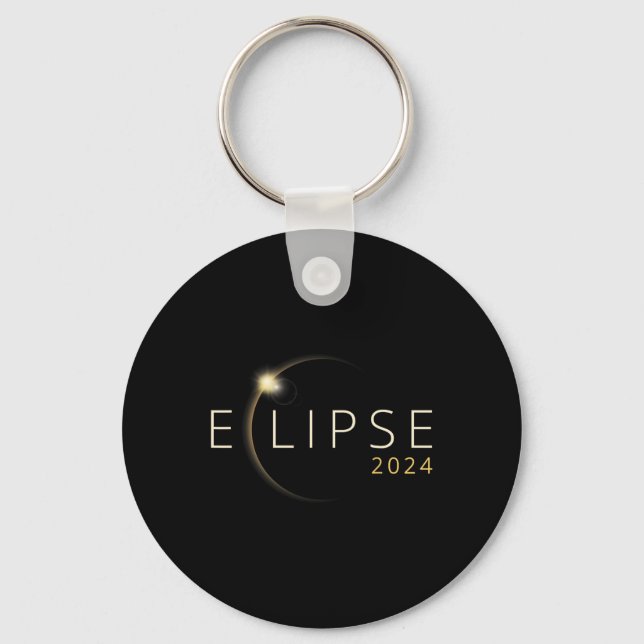 Chaveiro Eclipse Solar 2024 Eclipse Solar Total 4.08.24 5 (Frente)