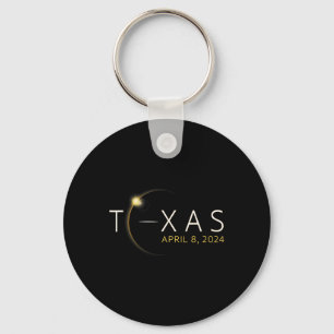 Chaveiro Eclipse Solar 2024 Estado do Texas Total Eclipse S