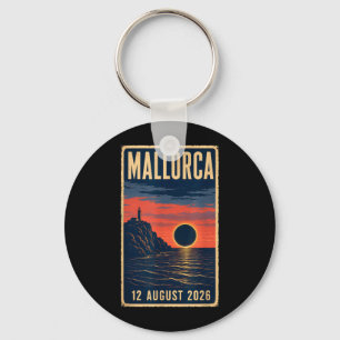 Chaveiro Eclipse Solar em Maiorca 2026 - Pôr do Sol no Faro