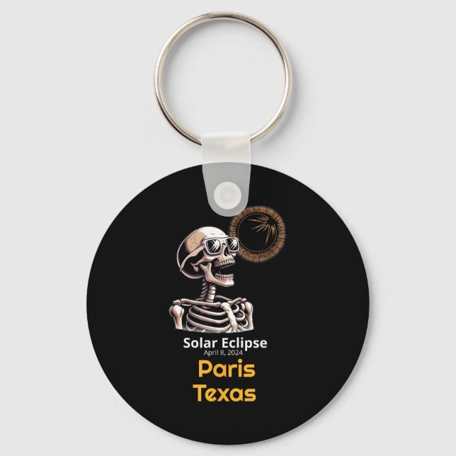 Chaveiro Eclipse Solar Esqueleto Paris Texas (Frente)