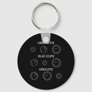 Chaveiro Eclipse Solar Lunar Apocalypse Astronomy Nerd Scie