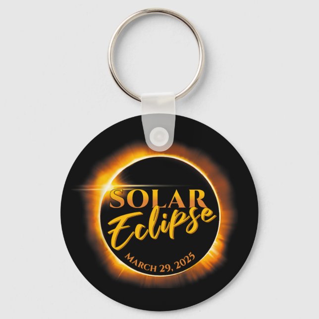 Chaveiro Eclipse Solar Março 29 2025 Comemorativo (Frente)