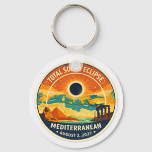 Chaveiro Eclipse solar mediterrâneo de 2027