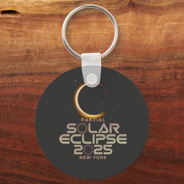 Chaveiro Eclipse Solar Parcial 2025 Astronomy Event (Frente)