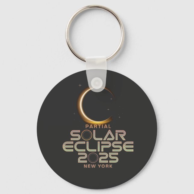 Chaveiro Eclipse Solar Parcial 2025 Astronomy Event (Frente)