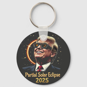Chaveiro Eclipse Solar Parcial 2025 Astronomy Trump