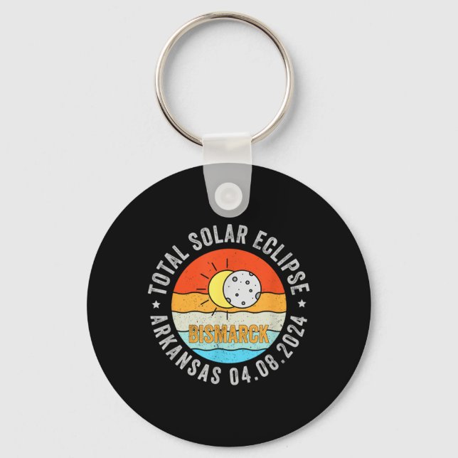 Chaveiro Eclipse Solar Total Bismarck Arkansas 04 08 2024 (Frente)