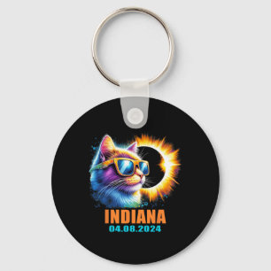 Chaveiro Eclipse Solar Total de Indiana 2024