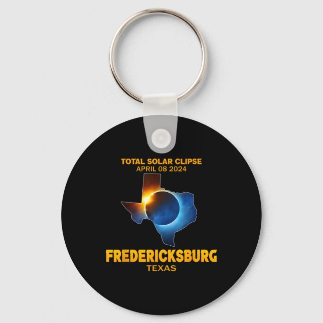 Chaveiro Eclipse Solar Total do Texas 2024 (Frente)