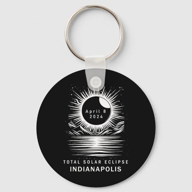 Chaveiro Eclipse Solar Total - Indianápolis (Frente)