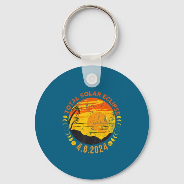 Chaveiro Eclipse Solar Total Retro Eclipse (Frente)