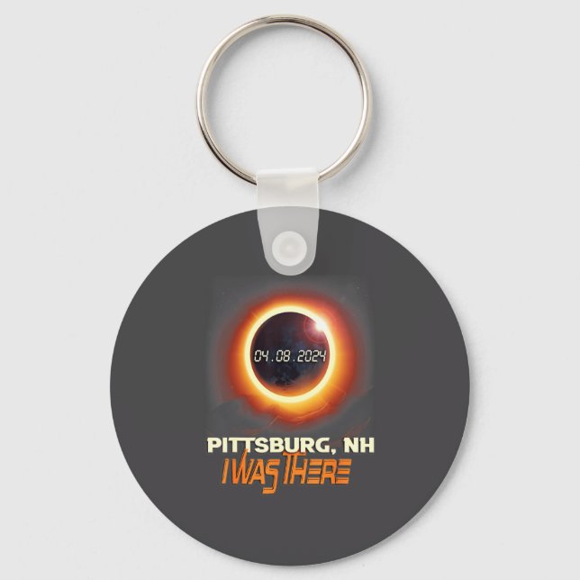 Chaveiro Eclipse Solar Total Ttsburg New Hampshire Nh  (Frente)