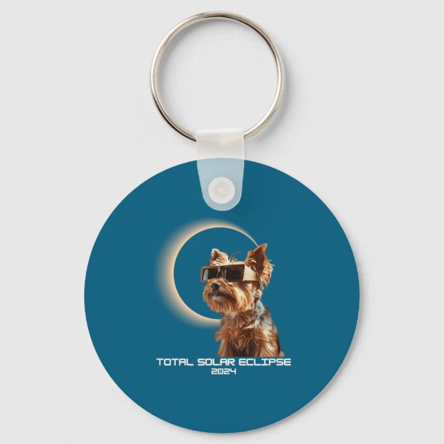 Chaveiro Eclipse Solar Total Yorkshire Terrier (Frente)