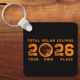 Chaveiro Eclipse Total do Sol 12 de Agosto de 2026